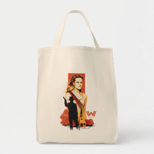 Westworld Wyatt & Man in Black bij White Church Tote Bag