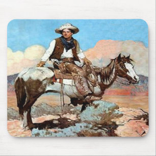 Wet en orde Cowboy Mousepad Muismat