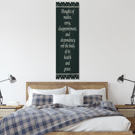 Wet inzake aanhalingsquota canvas afdruk (Insitu (Slaapkamer))