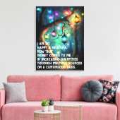 Wet inzake aantrekken Geldbebossing Quote Wealth Canvas Afdruk (Insitu (Woonkamer))