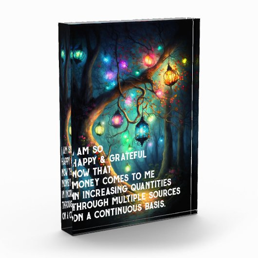 Wet inzake aantrekken Geldbebossing Quote Wealth Fotoblokken (Links)