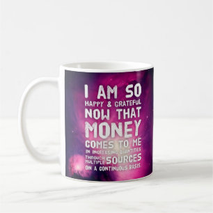Wet inzake aantrekken Geldbebossing Quote Wealth Koffiemok