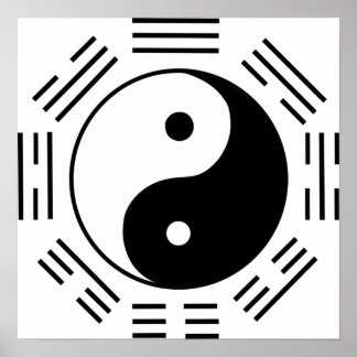 Wet inzake aantrekkingskracht Yin Yang Poster
