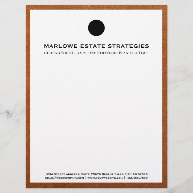 Wet Kantoor Letterhead Briefhoofd (Voorkant)