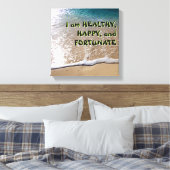 Wet op de aanloopband canvas afdruk (Insitu (Slaapkamer))