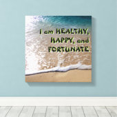 Wet op de aanloopband canvas afdruk (Insitu (Houten vloer))