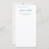 Wet van Aantrekking Elegant Blue Abundance Check (Achterkant)