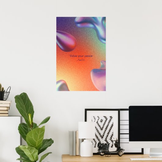 Wet van Aantrekkingskracht Inspirerend Aura Quote Poster (Thuiskantoor)