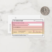 Wet van Aantrekkingskracht Schattige Roze Manifest Notitiekaartje (Voorkant / Achterkant in situ)