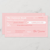 Wet van Aantrekkingskracht Schattigee Roze Manifes (Voorkant / Achterkant)