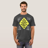 Wet van de eigenaar van Service Dog - Cute Service T-shirt (Voorkant volledig)
