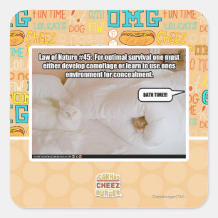 Wet van de Natuur #45 Vierkante Sticker