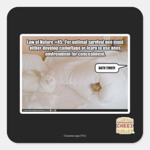 Wet van de Natuur #45 Vierkante Sticker
