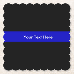 Wet van de politie van Thin Blue Line Kartonnen Onderzetters