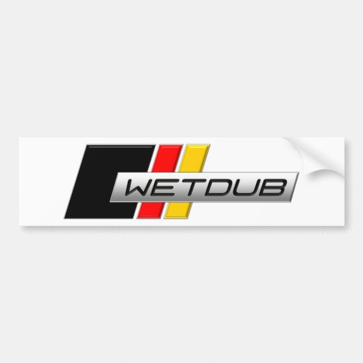 Wetdub-Logo van Brent Davis Bumpersticker (Voorkant)