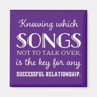 Weten over welke liedjes je niet moet praten magneet