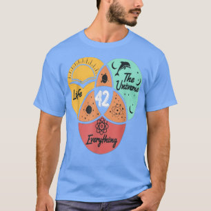 Wetenschap 42 Het antwoord op het leven in het uni T-shirt