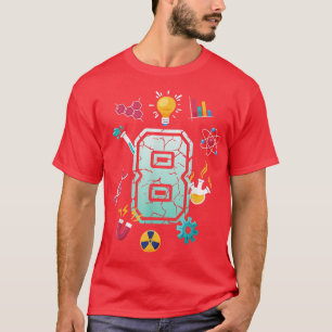 Wetenschap 8 Jaar van de Oude School T-shirt