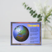 Wetenschap, Aarde Briefkaart (Staand voorkant)