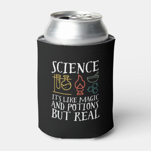 Wetenschap als Magic en Potion Geek Nerd Scientist Blikjeskoeler (Blikje Voorkant)
