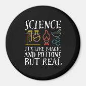 Wetenschap als Magic en Potion Geek Nerd Scientist Magneet (Voorkant)
