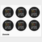 Wetenschap als Magic en Potion Geek Nerd Scientist Ronde Sticker (Vel)