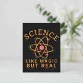 WETENSCHAP ALS MAGIC MAAR REAL-SCIENCE LOVER BRIEFKAART (Staand voorkant)