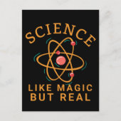 WETENSCHAP ALS MAGIC MAAR REAL-SCIENCE LOVER BRIEFKAART (Voorkant)