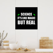 Wetenschap als Magisch maar Echt Poster (Keuken)