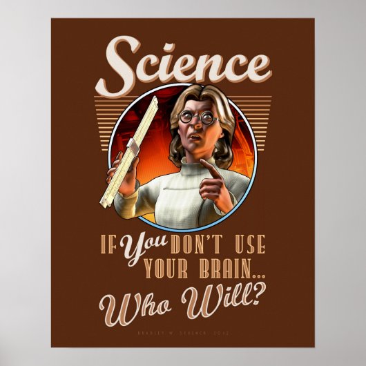 WETENSCHAP: Als u uw hersenen niet gebruikt... (16 Poster (Voorkant)