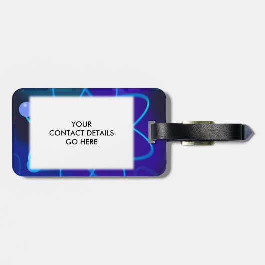 WETENSCHAP BIEDT ME EEN HADRON BAGAGELABEL (Achterkant horizontaal)