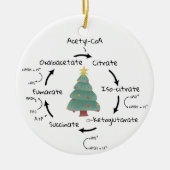 Wetenschap Biologie Krebs Cyclus Kerstmis Leraar N Keramisch Ornament (Voorkant)