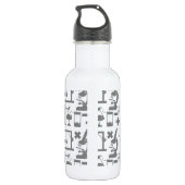 Wetenschap Biologie Natuurkunde Geografie Wiskunde Waterfles (Achterkant)