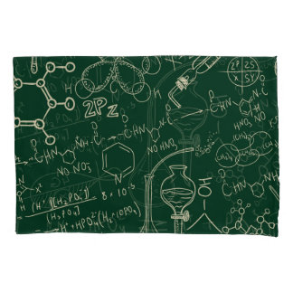 Wetenschap, chemie,  laboratoriumpatroon kussensloop