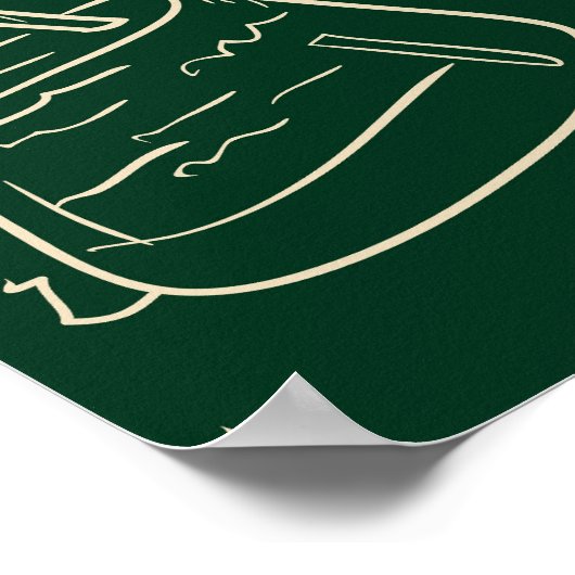 Wetenschap, chemie, laboratoriumpatroon poster (Hoek)