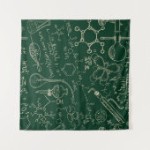 Wetenschap, chemie, laboratoriumpatroon wandkleed (Voorkant (horizontaal))