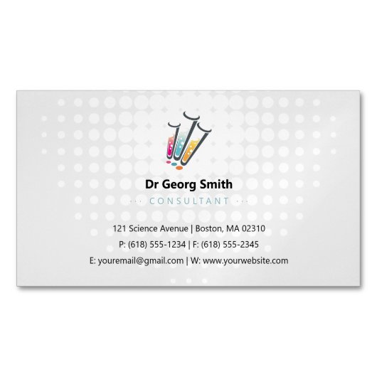 Wetenschap | Consultant Magnetisch Visitekaartje (Voorkant)