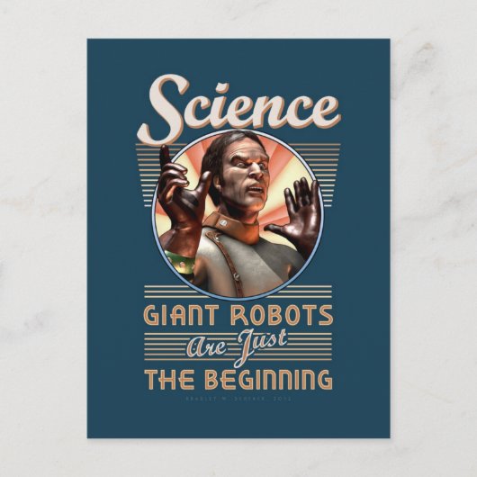 Wetenschap: De reuzenrobots zijn slechts het begin Briefkaart (Voorkant)