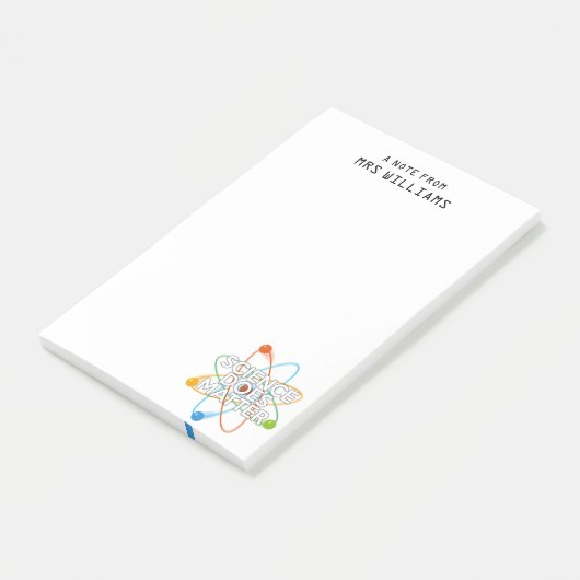 WETENSCHAP DOET ER TOE Grappig Wetenschap Citaat Post-it® Notes (Schuin)