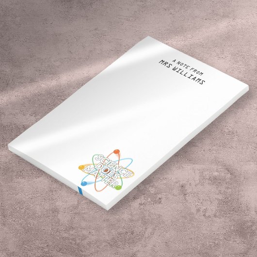 WETENSCHAP DOET ER TOE Grappig Wetenschap Citaat Post-it® Notes