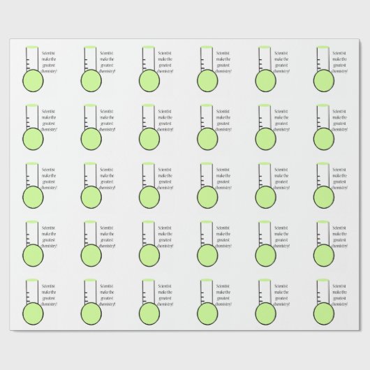 Wetenschap en chemie cadeaupapier (Vlak)