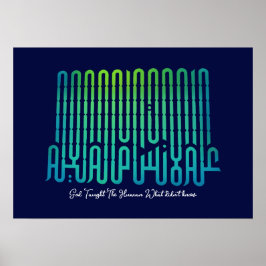 Wetenschap en kennis | Arabische woorden #26 Poste Poster