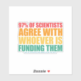 Wetenschap en statistiek sticker