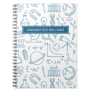 Wetenschap en Wetenschap - Jouw naam/Monogram note Notitieboek