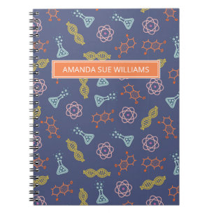 Wetenschap en Wetenschap - Jouw naam/Monogram note Notitieboek