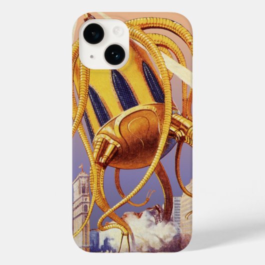 wetenschap Fiction Alien War Invasion Octopus Case-Mate iPhone Case (Achterkant)