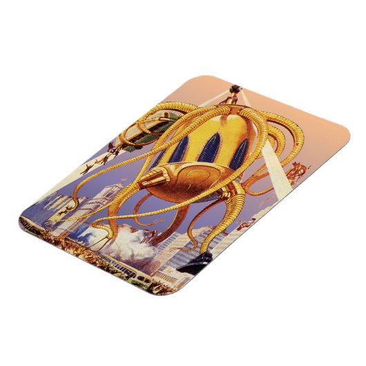 wetenschap Fiction Alien War Invasion Octopus Magneet (Linkerzijde)