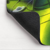  wetenschap Fiction Green Planet w Spaceship Muismat (Hoek)