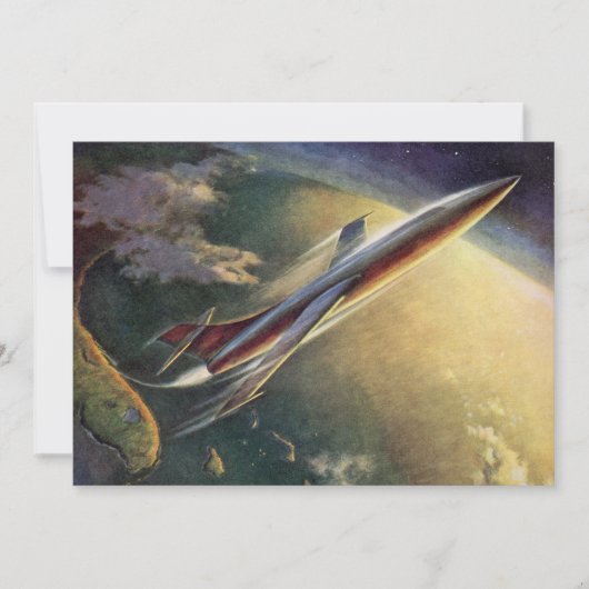 wetenschap Fiction Spaceship Airplane Earth (Voorkant)