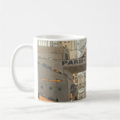  Wetenschap Fiction Urban Paris, Steam Punk Koffiemok (Links)